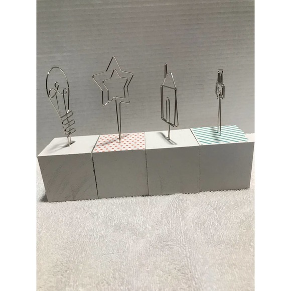 Chalk Couture  Block Photo Holders Car,‎ Star, House and Lightbulb- NEW - Picture 13 of 17